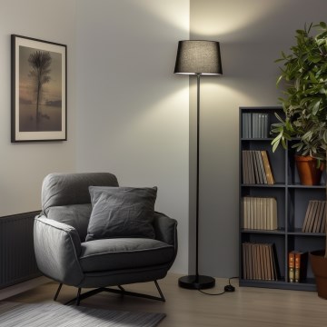 Brilagi - LED-Stehleuchte CERIA 1xE27/40W/230V Ø 30 cm schwarz