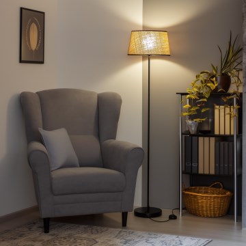 Brilagi - LED-Stehleuchte CERIA 1xE27/40W/230V Ø 35 cm beige/schwarz