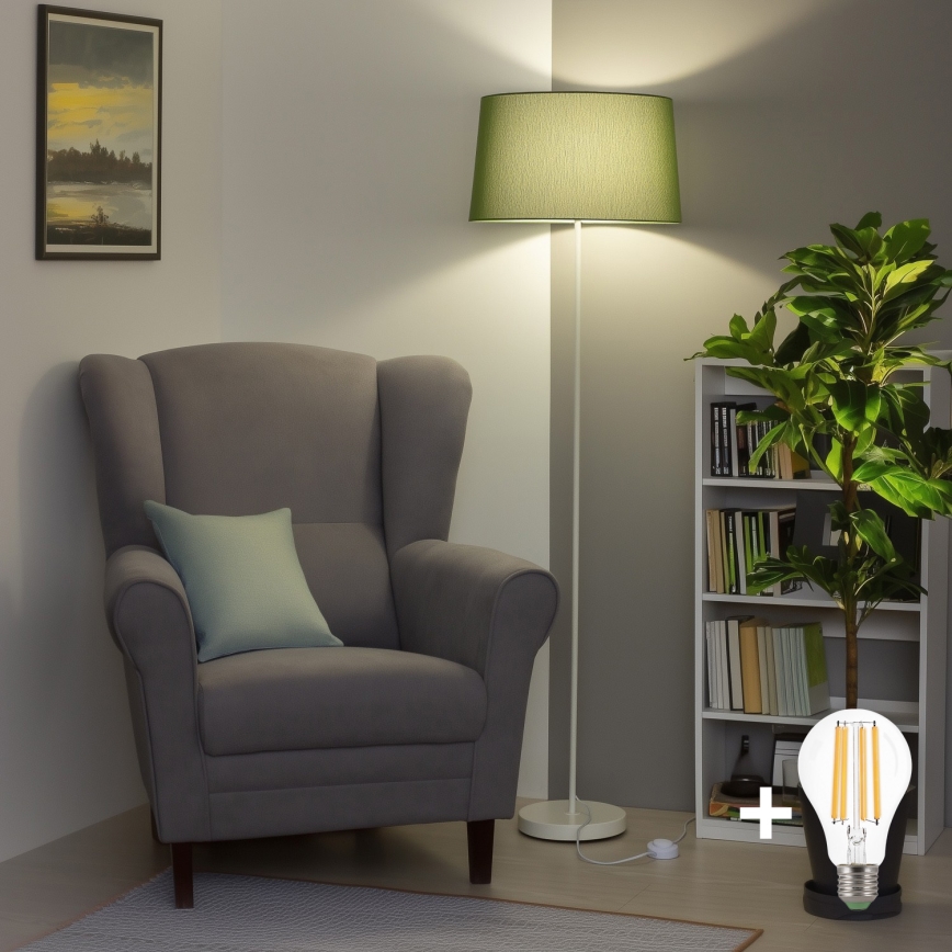 Brilagi - LED-Stehleuchte CERIA 1xE27/40W/230V Ø 45 cm grün/weiß