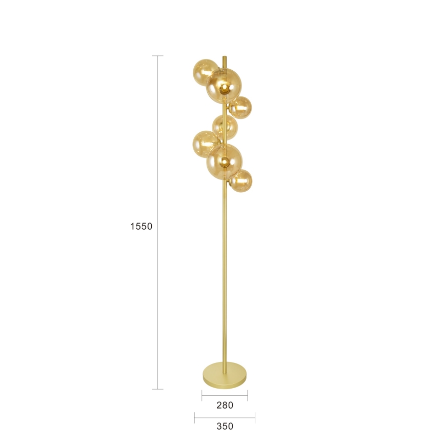 Brilagi - LED-Stehleuchte MILLA 7xG9/3W/230V golden