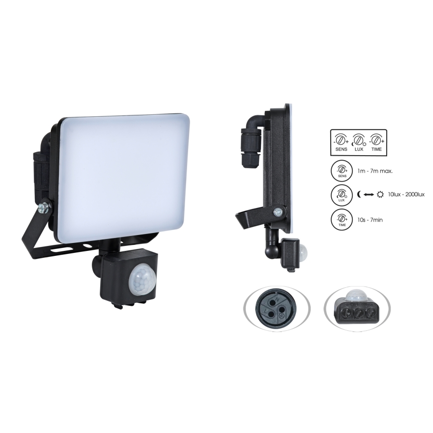 Brilagi - LED-Strahler mit Sensor ELARA PRO LED/20W/230V IP65