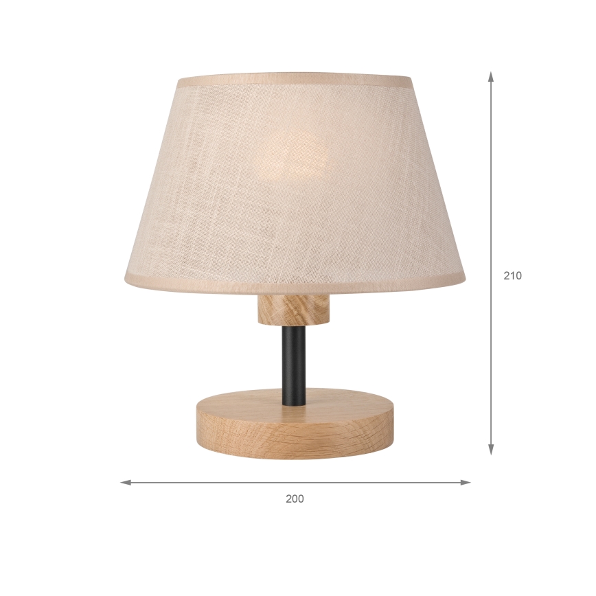 Brilagi - LED Tischleuchte ANTHONY 1xE14/40W/230V Eiche/beige