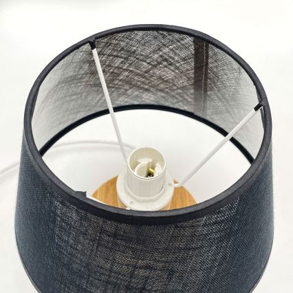 Brilagi - LED Tischleuchte ANTHONY 1xE14/40W/230V Eiche/schwarz