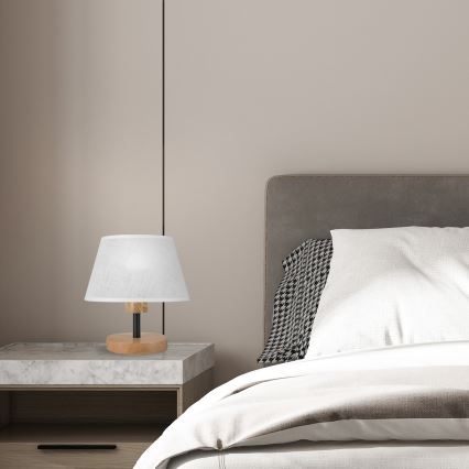 Brilagi - LED Tischleuchte ANTHONY 1xE14/40W/230V Eiche/weiß