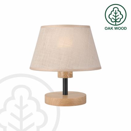Brilagi - LED Tischleuchte ANTHONY 1xE27/60W/230V Eiche/beige