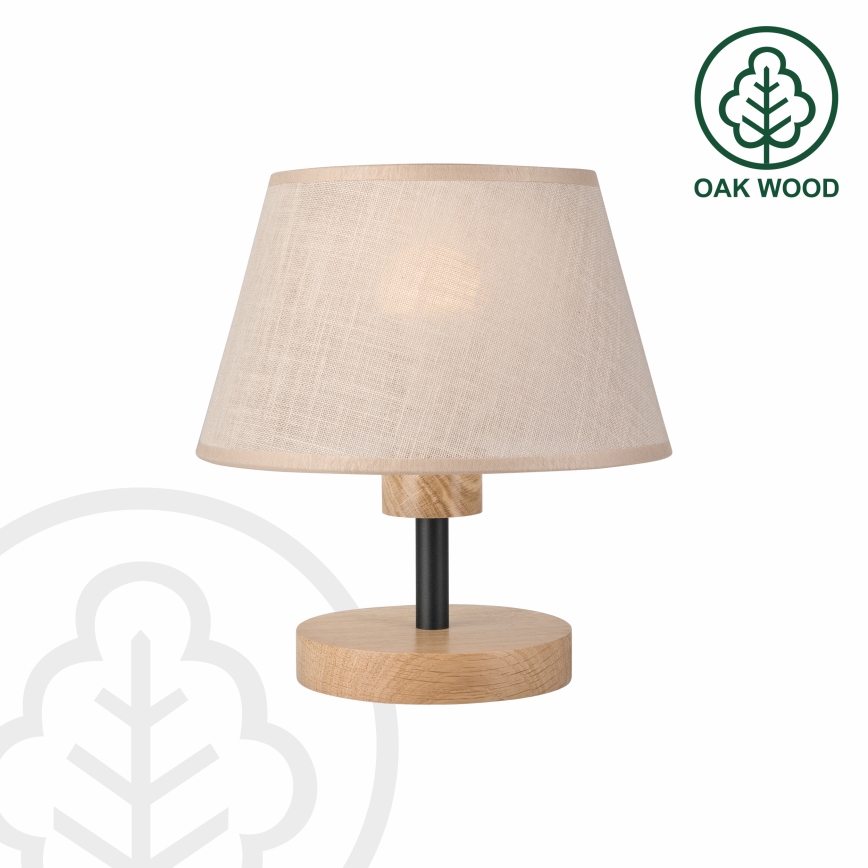 Brilagi - LED Tischleuchte ANTHONY 1xE27/60W/230V Eiche/beige