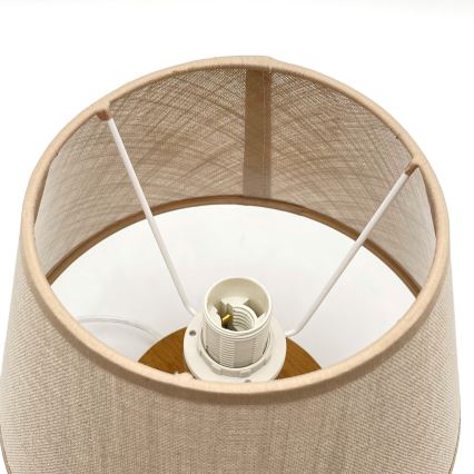 Brilagi - LED Tischleuchte ANTHONY 1xE27/60W/230V Eiche/beige