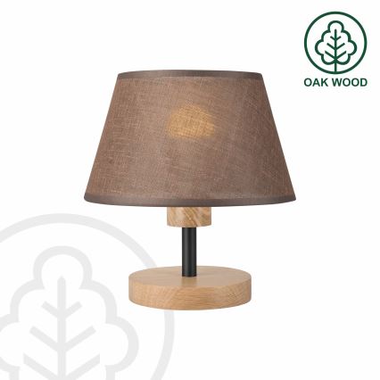 Brilagi - LED Tischleuchte ANTHONY 1xE27/60W/230V Eiche/braun