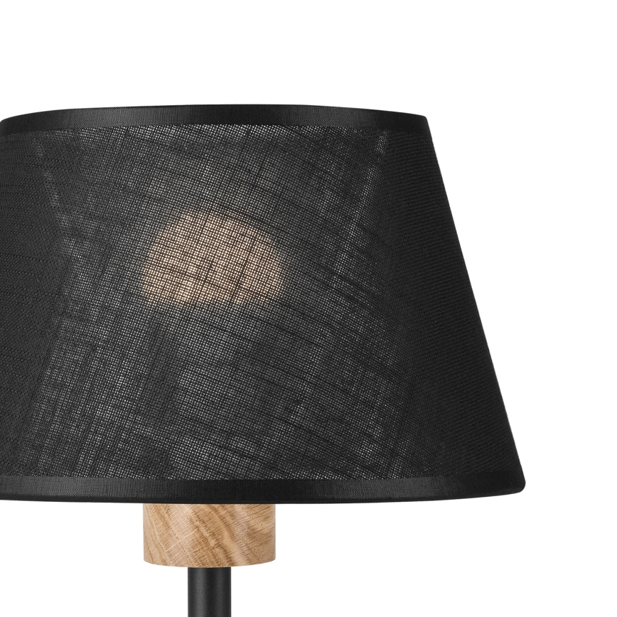 Brilagi - LED Tischleuchte ANTHONY 1xE27/60W/230V Eiche/schwarz