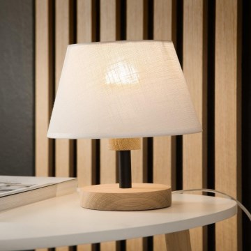 Brilagi - LED Tischleuchte ANTHONY 1xE27/60W/230V Eiche/weiß
