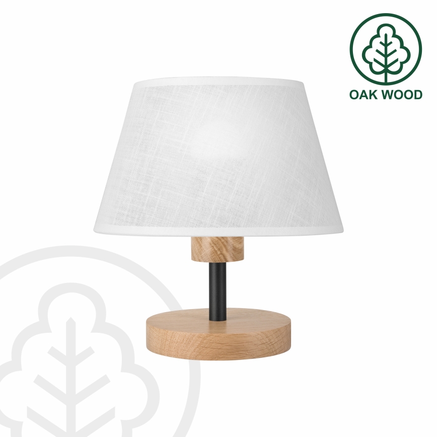 Brilagi - LED Tischleuchte ANTHONY 1xE27/60W/230V Eiche/weiß