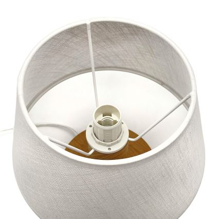 Brilagi - LED Tischleuchte ANTHONY 1xE27/60W/230V Eiche/weiß