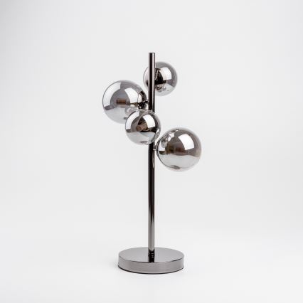 Brilagi - LED-Tischleuchte MILLA 4xG9/3W/230V glänzendes Chrom/rauchig