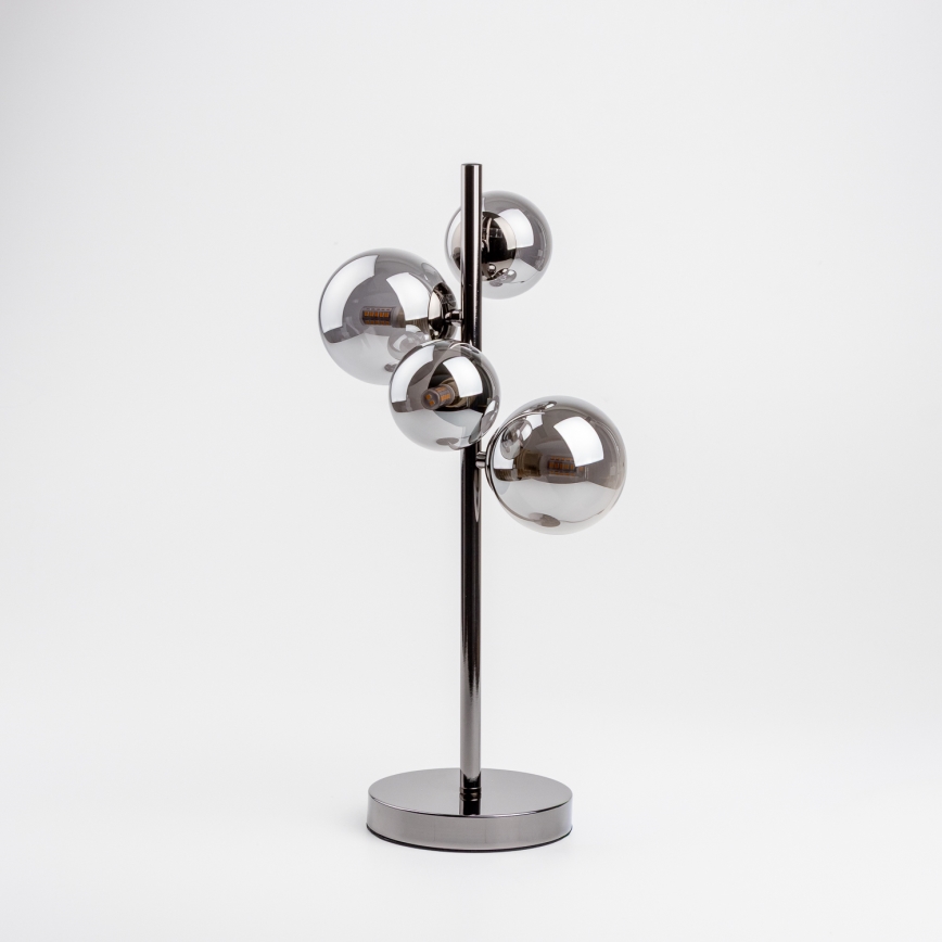 Brilagi - LED-Tischleuchte MILLA 4xG9/3W/230V glänzendes Chrom/rauchig