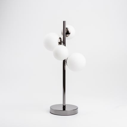 Brilagi - LED-Tischleuchte MILLA 4xG9/3W/230V glänzendes Chrom/weiß