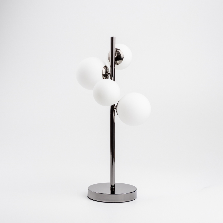 Brilagi - LED-Tischleuchte MILLA 4xG9/3W/230V glänzendes Chrom/weiß