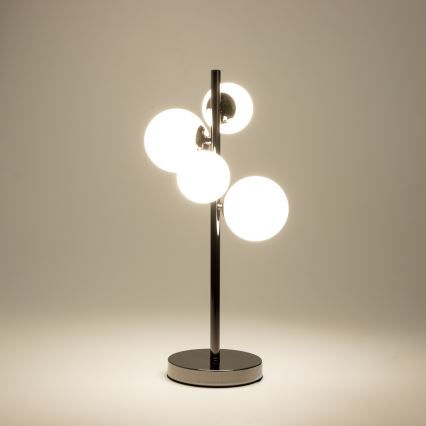 Brilagi - LED-Tischleuchte MILLA 4xG9/3W/230V glänzendes Chrom/weiß