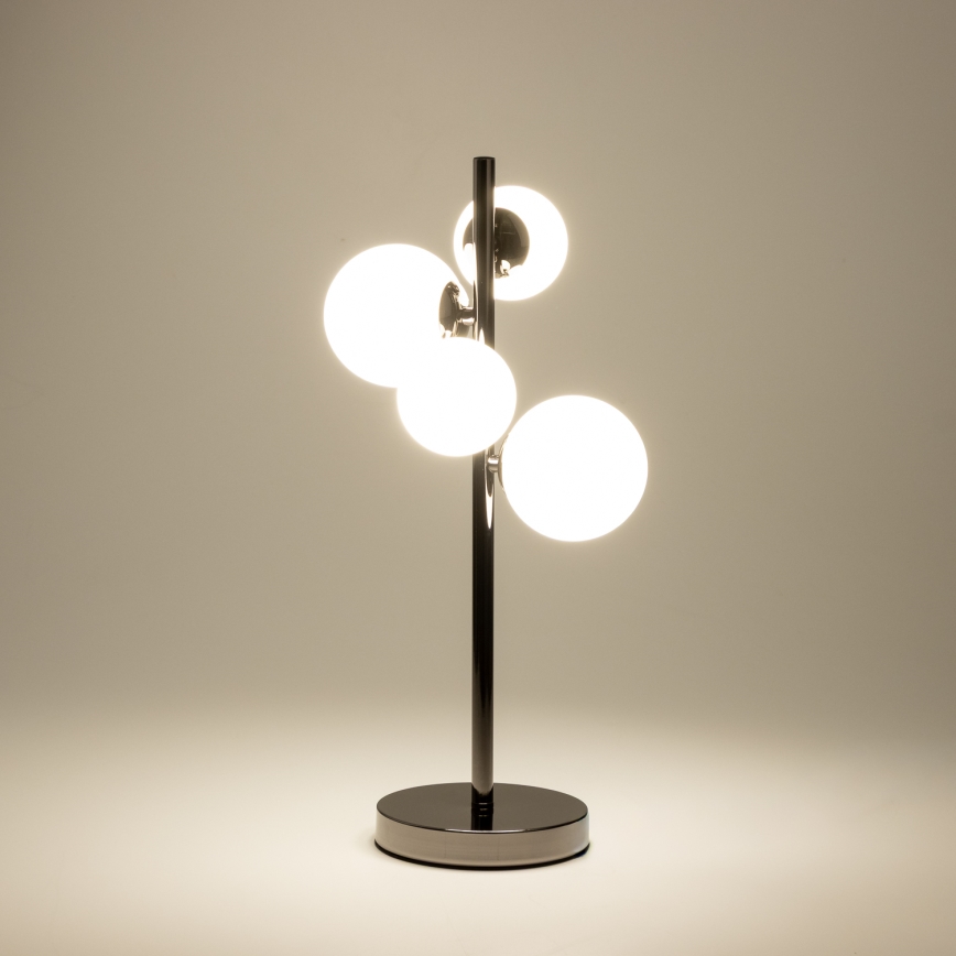 Brilagi - LED-Tischleuchte MILLA 4xG9/3W/230V glänzendes Chrom/weiß