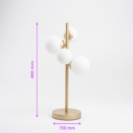 Brilagi - LED-Tischleuchte MILLA 4xG9/3W/230V golden/weiß