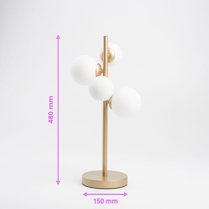 Brilagi - LED-Tischleuchte MILLA 4xG9/3W/230V golden/weiß