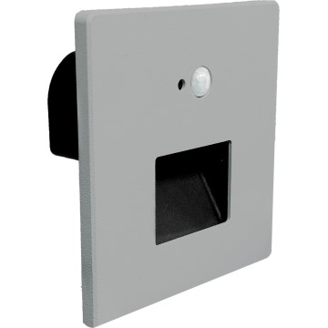 Brilagi - LED-Treppenleuchte mit Bewegungs- und Dämmerungssensor JACK LED/3W/230V 3000/4000/6500K IP65 grau