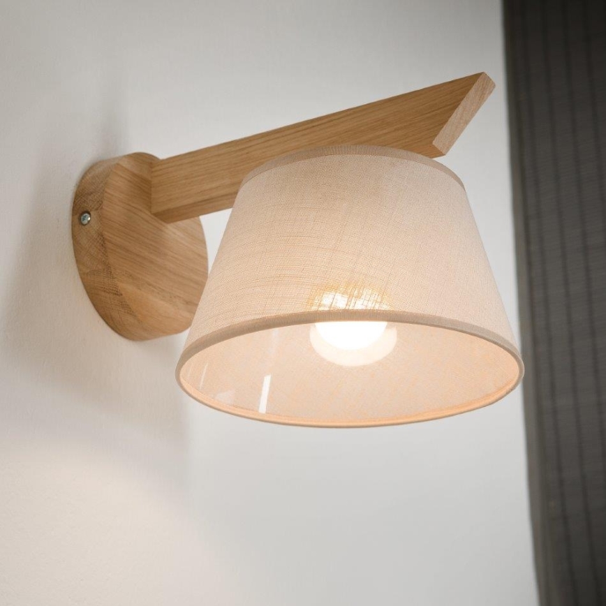 Brilagi - LED  Wandleuchte ANTHONY 1xE14/40W/230V Eiche/beige