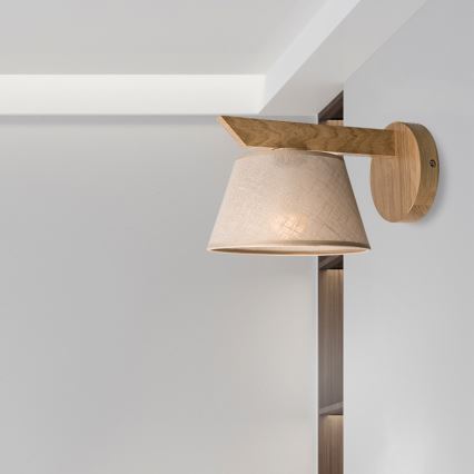 Brilagi - LED  Wandleuchte ANTHONY 1xE14/40W/230V Eiche/beige