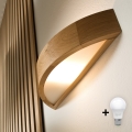 Brilagi - LED Wandleuchte CARVALHO 1xE27/60W/230V Eiche