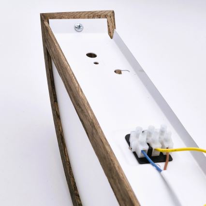 Brilagi - LED Wandleuchte CARVALHO 1xE27/60W/230V Eiche Nussbaum
