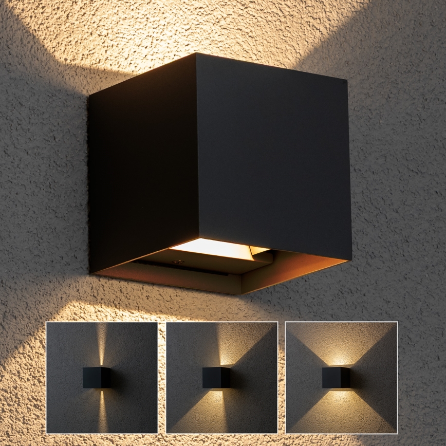 Brilagi - LED-Wandleuchte für den Außenbereich CUBE LED/6W/230V anthrazit IP54