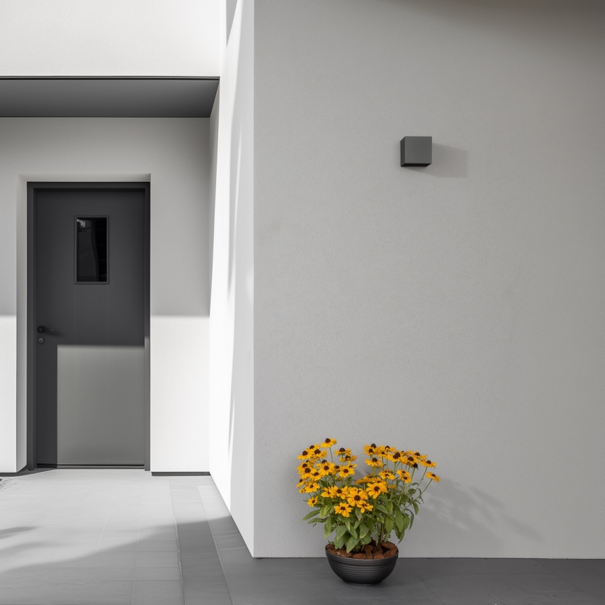 Brilagi - LED-Wandleuchte für den Außenbereich CUBE LED/6W/230V anthrazit IP54