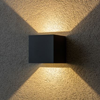 Brilagi - LED-Wandleuchte für den Außenbereich CUBE LED/6W/230V anthrazit IP54