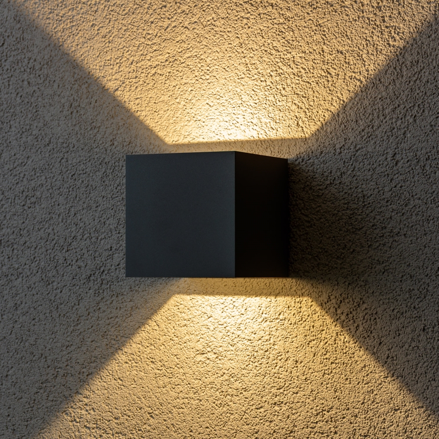 Brilagi - LED-Wandleuchte für den Außenbereich CUBE LED/6W/230V anthrazit IP54