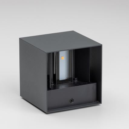Brilagi - LED-Wandleuchte für den Außenbereich CUBE LED/6W/230V anthrazit IP54