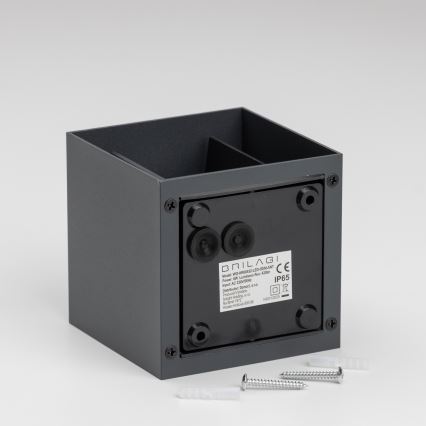 Brilagi - LED-Wandleuchte für den Außenbereich CUBE LED/6W/230V anthrazit IP54