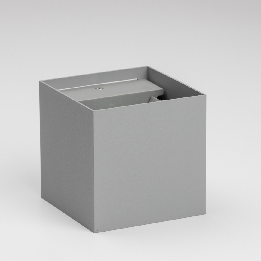 Brilagi - LED-Wandleuchte für den Außenbereich CUBE LED/6W/230V grau IP54