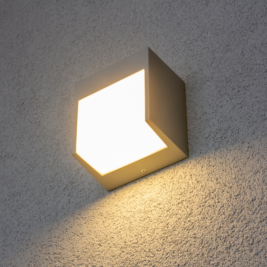 Brilagi - LED-Wandleuchte für den Außenbereich TERNI LED/12W/230V grau IP44