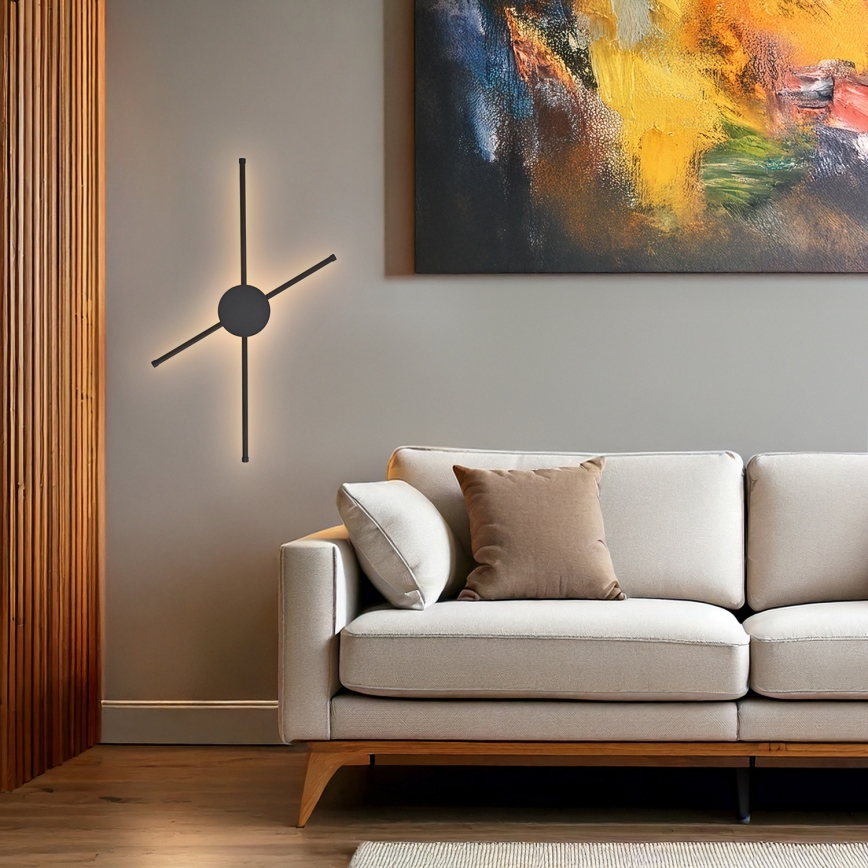 Brilagi - LED-Wandleuchte LUGO QUATTRO LED/16W/230V schwarz