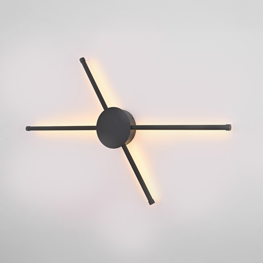 Brilagi - LED-Wandleuchte LUGO QUATTRO LED/16W/230V schwarz