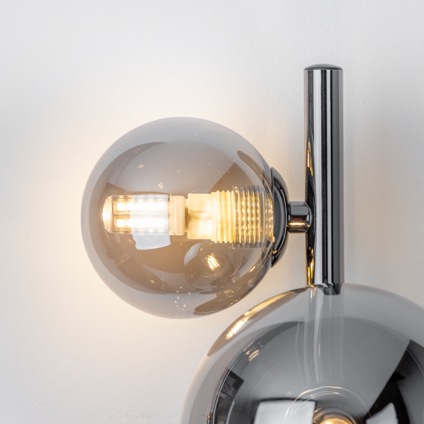 Brilagi - LED-Wandleuchte MILLA 3xG9/3W/230V glänzendes Chrom/rauchig