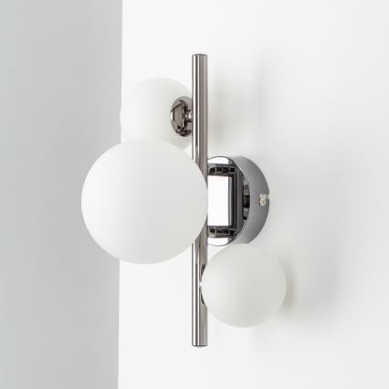 Brilagi - LED-Wandleuchte MILLA 3xG9/3W/230V glänzendes Chrom/weiß