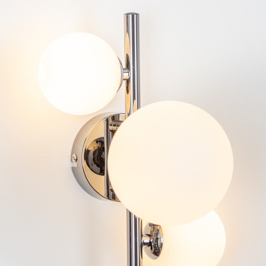 Brilagi - LED-Wandleuchte MILLA 3xG9/3W/230V glänzendes Chrom/weiß