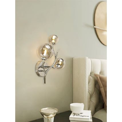Brilagi - LED-Wandleuchte MISTEL 3xG9/3W/230V glänzendes Chrom/rauchig