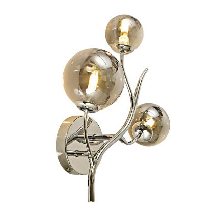 Brilagi - LED-Wandleuchte MISTEL 3xG9/3W/230V glänzendes Chrom/rauchig