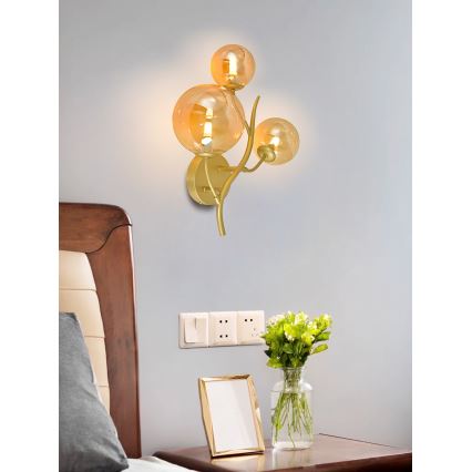Brilagi - LED-Wandleuchte MISTEL 3xG9/3W/230V golden