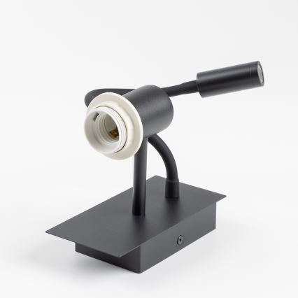 Brilagi - Flexible LED-Wandleuchte NUBILA 1xE27/25W/230V + LED/3W schwarz/hellbraun