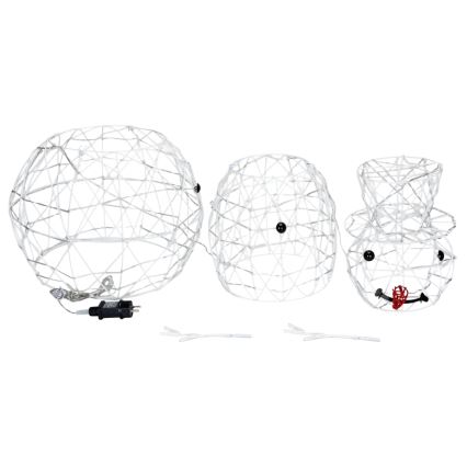 Brilagi - LED Weihnachtsdekoration für den Außenbereich 3,6W/31/230V 2700K 120 cm IP44 Schneemann