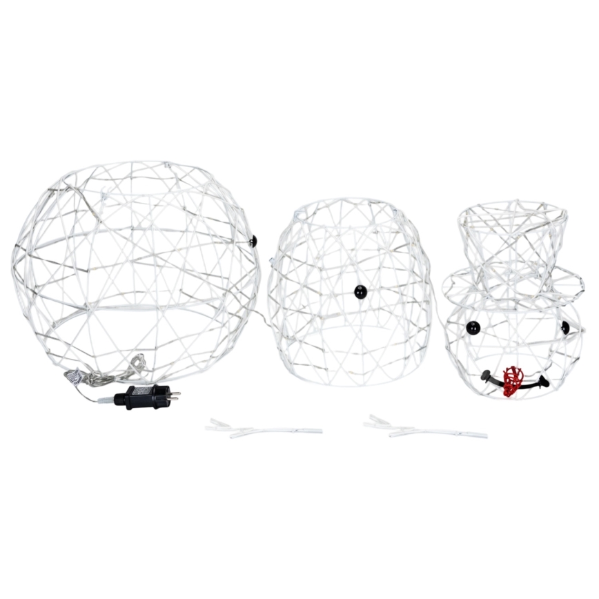 Brilagi - LED Weihnachtsdekoration für den Außenbereich 3,6W/31/230V 2700K 120 cm IP44 Schneemann