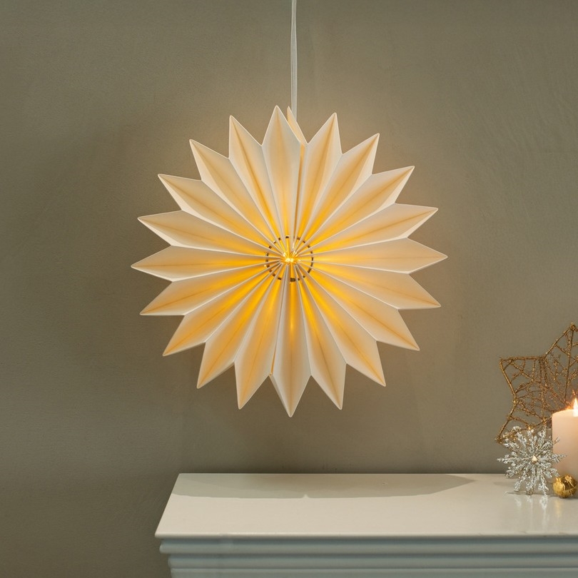 Brilagi - LED Weihnachtsdekoration LED/2xAA 32 cm Schneeflocke
