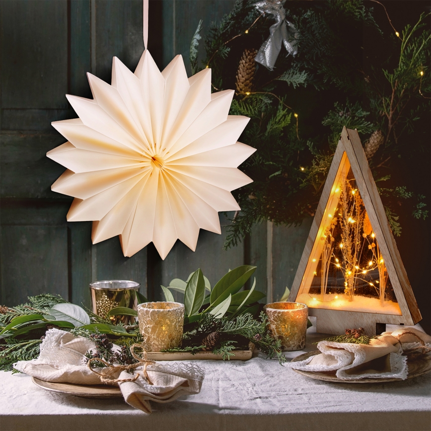 Brilagi - LED Weihnachtsdekoration LED/2xAA 32 cm Schneeflocke
